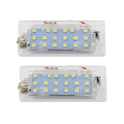 2 шт., белая светодиодная лампа CANbus для освещения номерного знака 18 SMD 3528 для BMW E53 X5 1999-2003 E83 X3 03-10