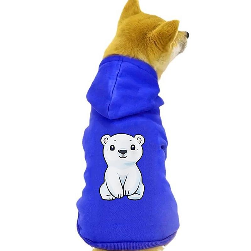2024 новая одежда для собак, милый мультяшный медведь, толстовка с капюшоном для маленьких собак, пуловеры, костюмы для щенков, чихуахуа