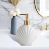 Shell Shape Ceramic Starfish Lotion Bottle Shampoo Moisture Bottling  Bathroom Accessories
