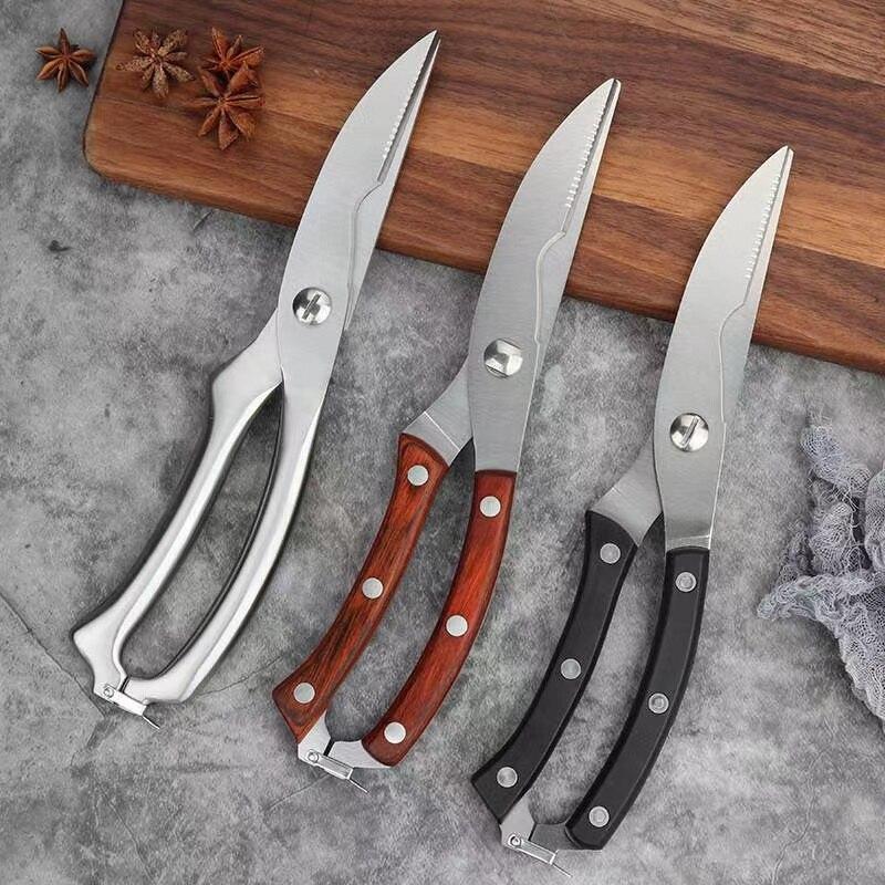 Chicken Bone Scissors Stainless Steel Kitchen Scissors Meat Vegetable Scissors Chicken Poultry Fish Kitchen Scissors Tools