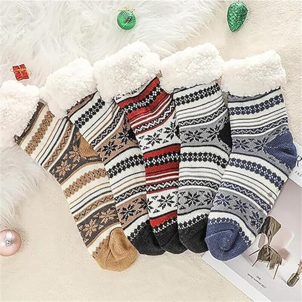 Winter Thickened Warm Cashmere Socks Fluffy Snow Socks Casual Home Floor Socks for Women Men