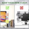 Acrylic Monitor Memo Board Transparent Card Phone Holder Desktop Organizer Sticky Notes Board Korean Stationery Office Supplies