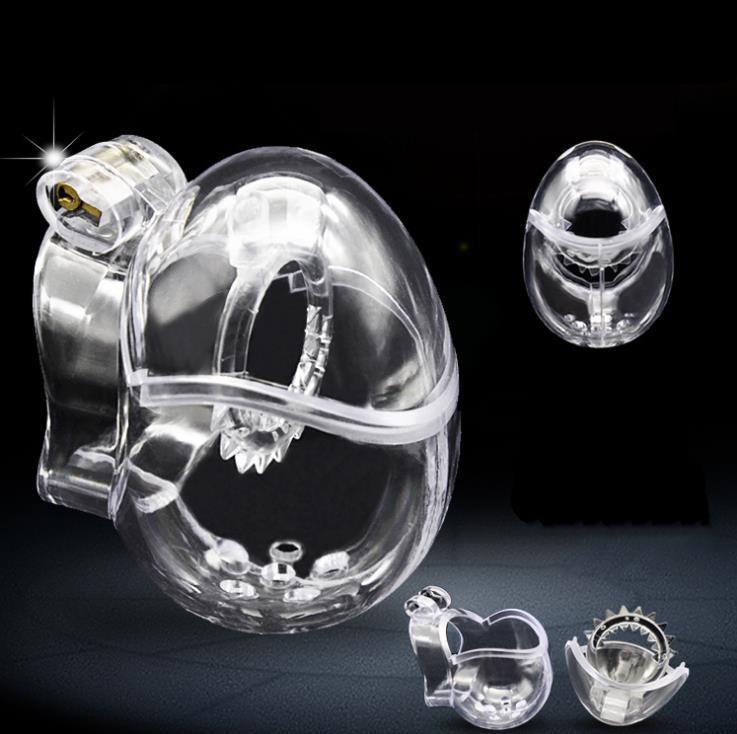 Men's Egg-Shaped Chastity Lock Cage CB6000 - Kinky Restraint Ring for Adult Use
