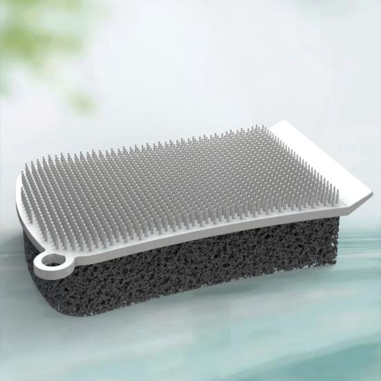 Силиконовая щетка для мытья посуды 3-в-1 Двусторонняя щетка для чистки Кастрюли Сковороды Раковины Устойчивая к запахам Щетка для мытья посуды Инструмент для мытья посуды