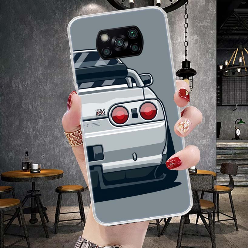 Япония JDM Спортивные Автомобили Комикс Мягкий Чехол Для Телефона Для Xiaomi Redmi 15C 15 13C 13 Poco X5 X6 X7 F7 Ultra M7 12C 12 10 10C 9C 9A 9T 9 Fu