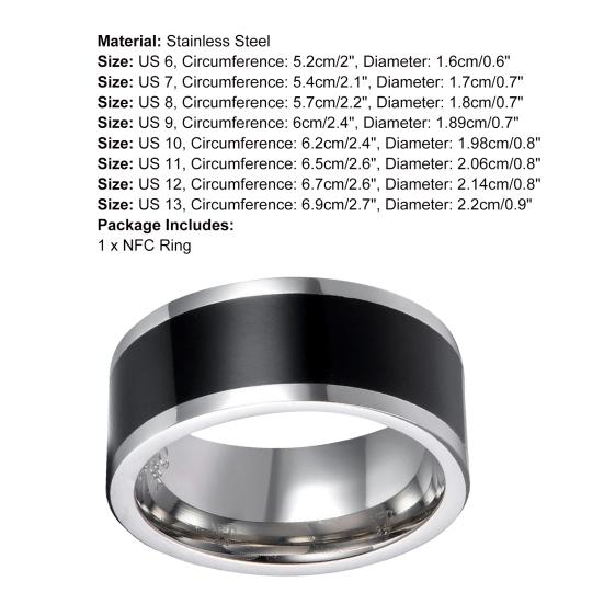 Кольцо NFC Универсальная сенсорная технология Удобное ношение без зарядки Умный замок Кольцо NFC для
