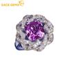 Classic Copper Alloy Zircon Ring Ladies Jewelry Wedding Promise Party Gift