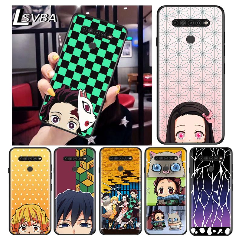 Черный чехол для телефона Demon Slayer Anime для LG G8 G8S G8X V30 V35 V40 V50 V60 ThinQ Q60 K40 K50 K30 K41 K51 K61 K71 K92
