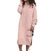 Женское платье-толстовка с капюшоном и длинными рукавами, передний карман и боковой разрез, завязка на подол, сплошной цвет, толстовка, платье миди, уличная одежда