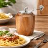 Ручная деревянная мельница для соли и перца, с регулируемым помолом, с ручной рукояткой, бутылка для измельчения перца, керамический жернов, массив дерева