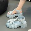 Summer Thick Soled High-heeled Toe Sandals for Women