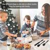 Dough Scraper Silicone Spatula Silicone Dough Spatula Set Cooking Spoon and Spatula (Black 6-Piece Set)