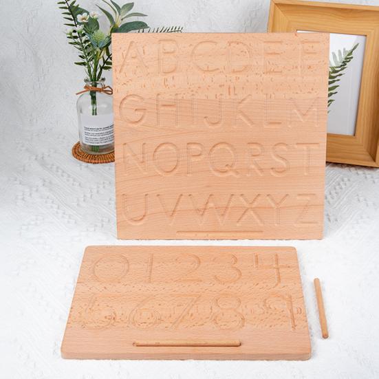 Деревянная доска для отслеживания, улучшает координацию рук и глаз, мелкую моторику, ABC, цифры, формы, легкий вес