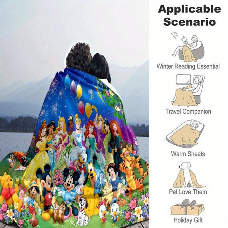 Mickey and Minnie Cartoon Blanket: Adorable, Warm, and Perfect for Home Decoration  Living Room, Travel, and All Seasons