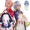 Cosplay Rem Cosplay Chinese Stage School Party Chinese Size [Nou Photo] ReZero Costume, Dress, Anime, Halloween, Outfit, Festival, (Rem, Dress, L)