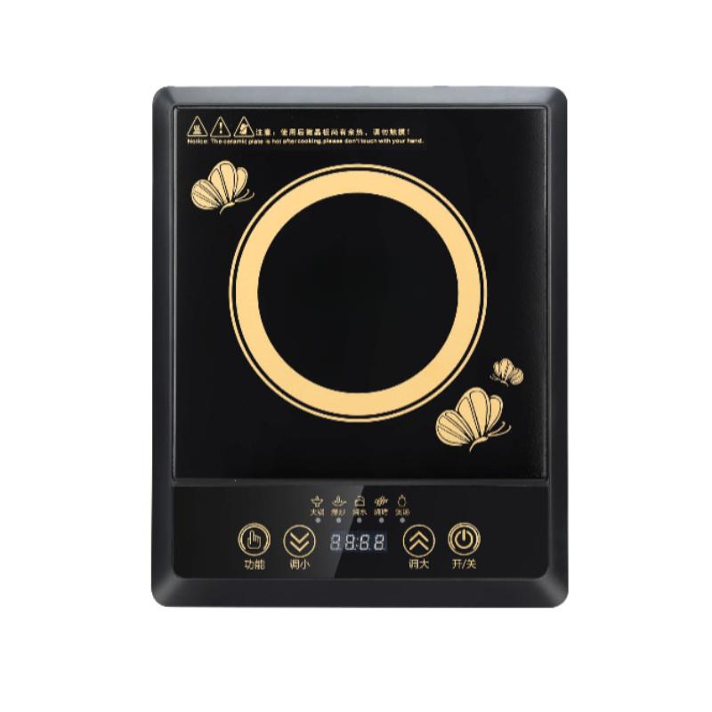 Бытовая вогнутая электромагнитная плита 3500 Вт Высокомощная индукционная плита Коммерческая энергосберегающая плита для жарки