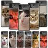 Смешные мемы с котами Чехол для телефона Samsung Galaxy Z Flip 7 6 5 4 3 5G Ударопрочный чехол Z Flip7 Flip6 ZFlip5 Flip3 Flip4 Роскошный S