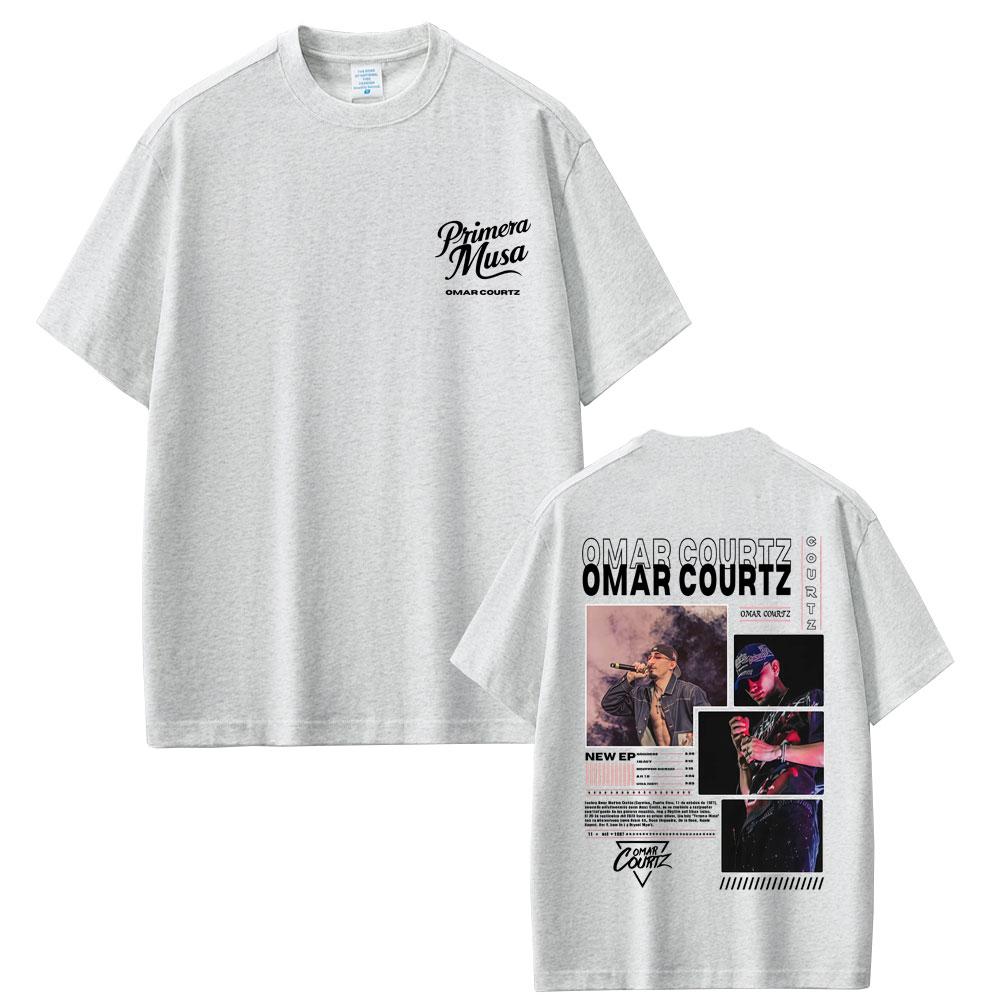 Rapper Omar Courtz Primera Musa Graphic Print T Shirts Men Women Hip Hop Oversized Tshirt Mens Casual Cotton Vintage Tshirts