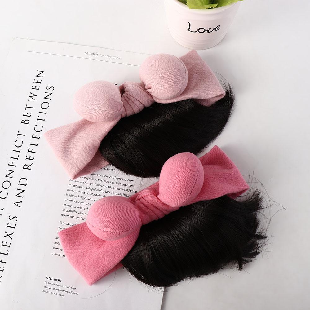Fringe Toddler Neat Bang Newborn Baby Headwear Princess Wig Headband Baby Bowknot Headband Wig