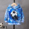 Children's Fashionable Printed Hooded Sweatshirt Casual Sportswear