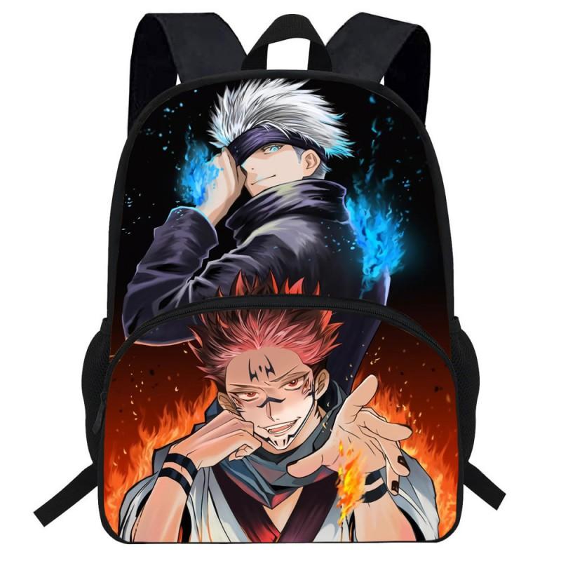 Kids Backpack School Use Anime Cartoon Design Large Capacity Oxford Fabric Bag With Ergonomic Back Support