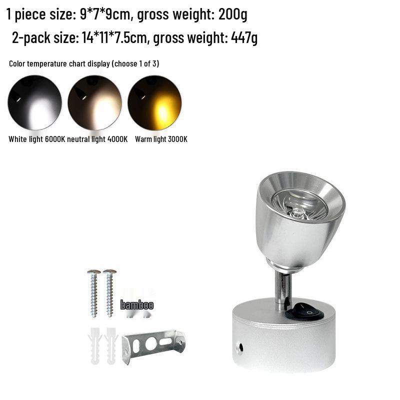 12V LED RV Spotlight: 3W Low Voltage Bedside Reading Light for RVs, Yachts, and Marine Use