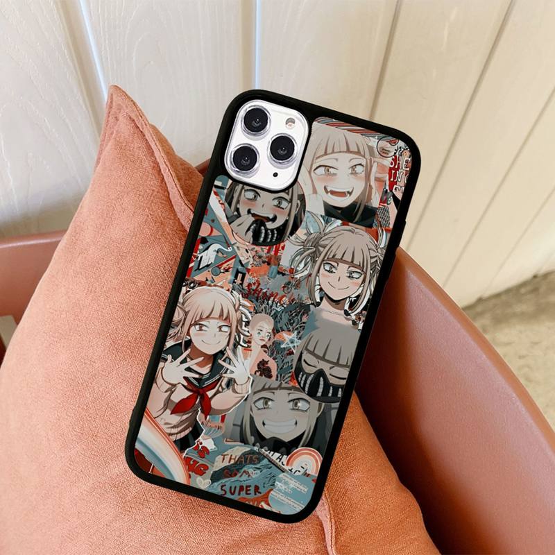 Чехол для телефона Anime Himiko Toga, силиконовый чехол из ПК+ТПУ для iPhone 11 12 13 Pro Max 8 7 6 Plus X SE XR, твердые чехлы