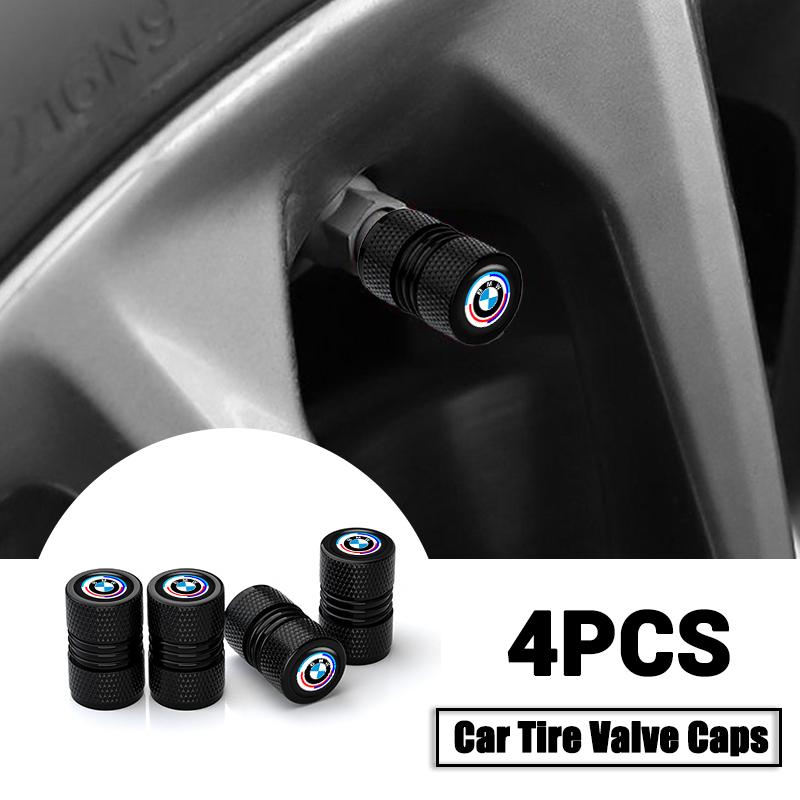 pgncs2 4PCS Car Wheel Tire Valve Cap Protect Cover For BMW 50th Anniversary 1 3 5 7 series E83 F16 E70 Styling Accessories
