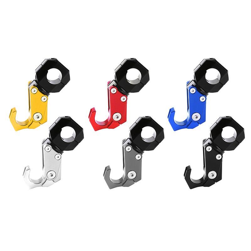 Aluminum CNC Folding Handlebar Mount Hook Motorcycles E-Bikes 22mm Universal Clamp