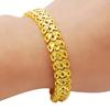 24K Plating Gold Bracelet 10 MM Wave Gold Plated Jewelry Gifts for Men & Women