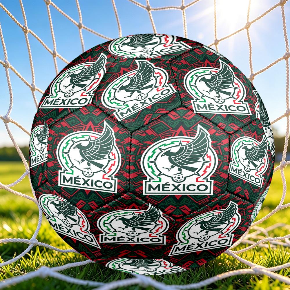 1pc Mexico Soccer Ball Size 5, Suitable for Practice Matches/tournament Training,Lightweight and Durable. mxg7029