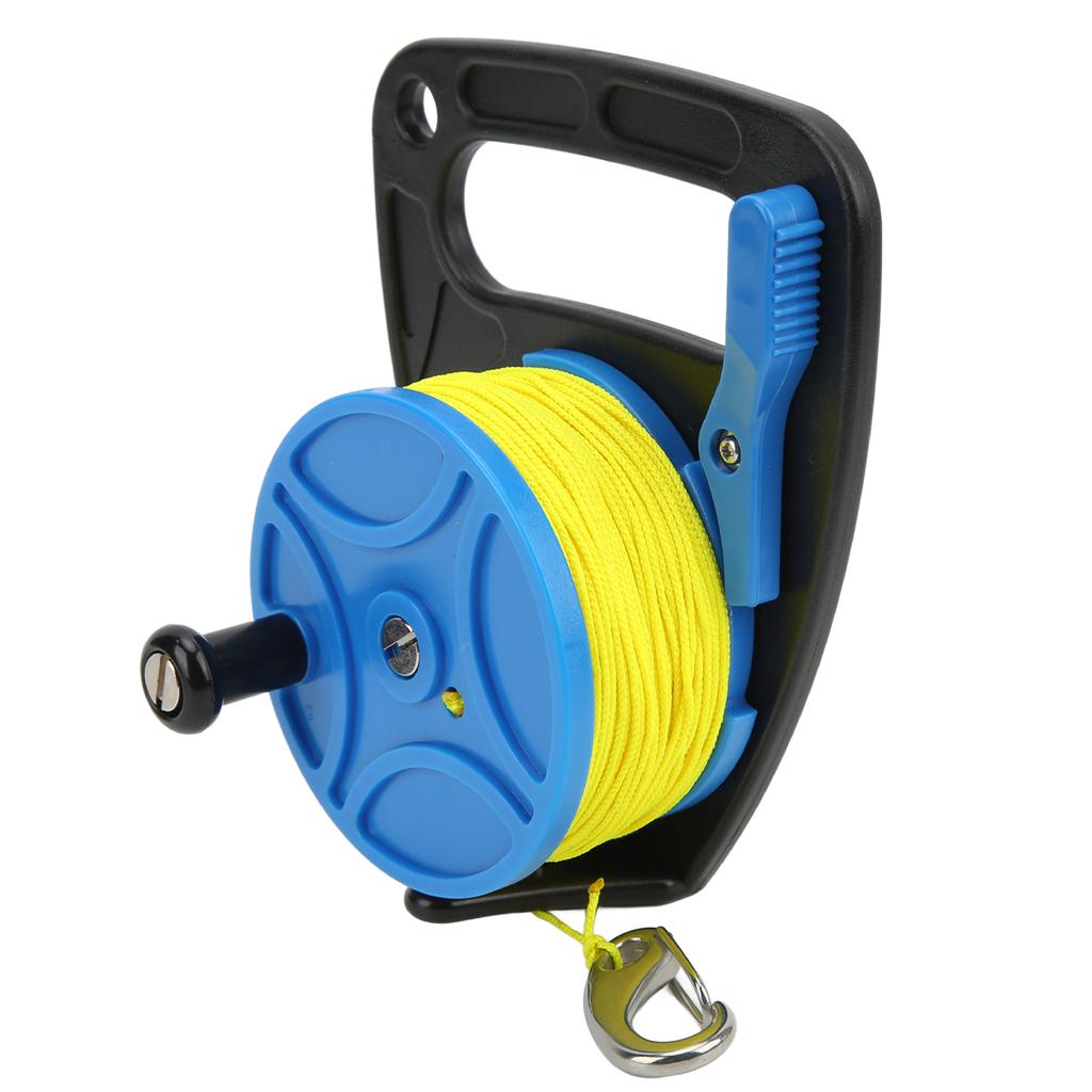 Diving Reels Anchor Rope Spool Finger Reel Multi Purpose with Clip 83m Wire for Cave Exile
