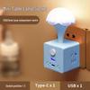 Многофункциональный кубический удлинитель с USB и ночником