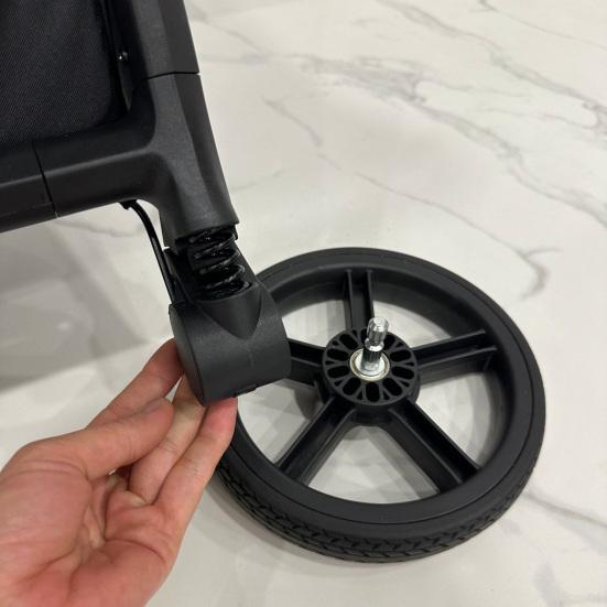 Yousheng Складная детская коляска Портативное сиденье с высоким обзором с корзиной для хранения, подстаканником, крючком, солнцезащитным козырьком, колесами с амортизацией, прогулочная коляска для младенца