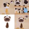 Plush Siamese Cat Tail Keychain With Soft Pp Cotton Fill For Cute Animal Collectors