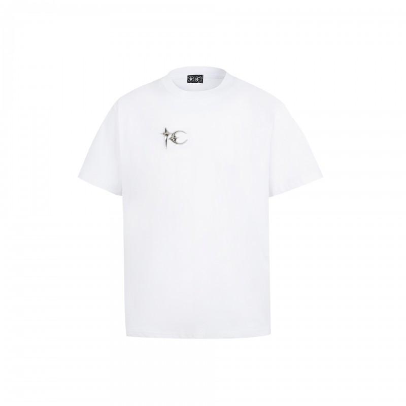 Mens Streetwear Graphic Print Cotton Tee Loose Fit Short Sleeve Casual T-Shirt Youth