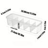 1PC Hot Selling Desktop Small Transparent Box Charger USB Drive Drawer Partition Sorting Miscellaneous Box