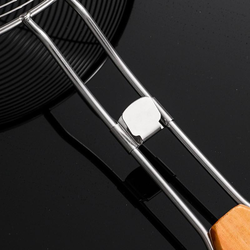 Stainless Steel Colander Strainer with Wooden Handle Hot Pot Oil Filter Skimmer Mesh Sieves Scoop Kitchen Utensils