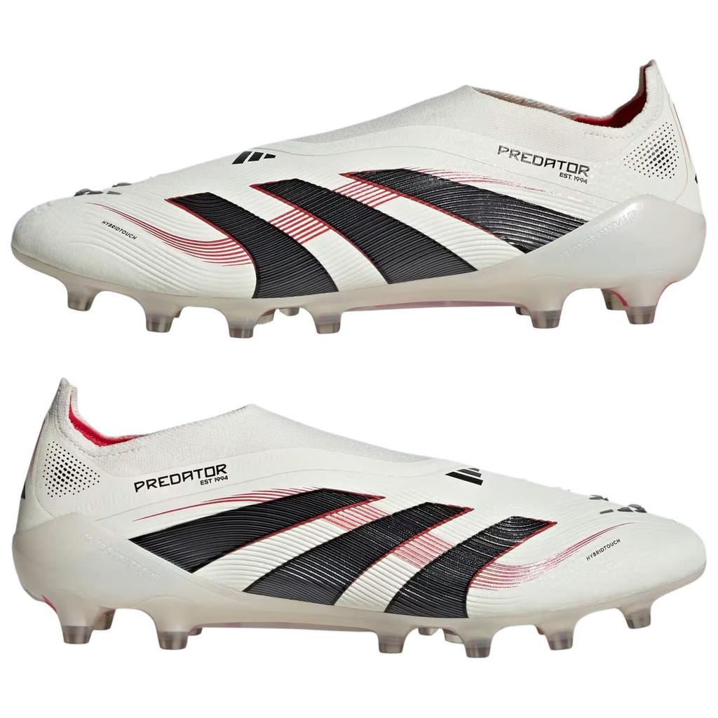 Adidas Predator Elite Laceless Ag Off White Core Black Pure Ruby JI2081