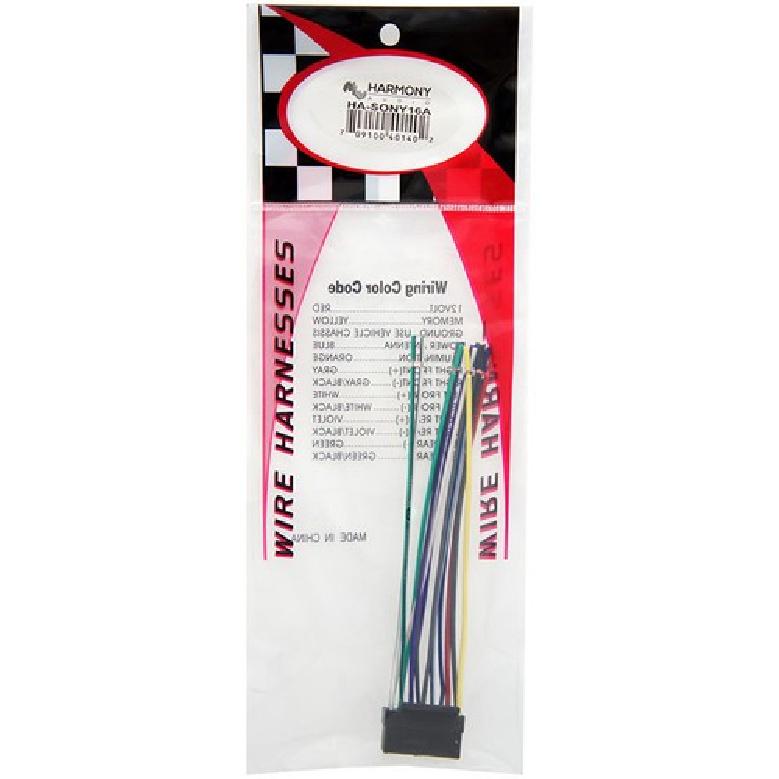 Sony CDX-R3300 Aftermarket Stereo Radio Receiver Replacement Wire Harness Cable