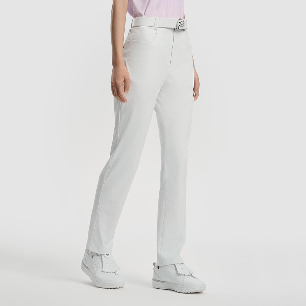 Fila Серия Гольф Простые Повседневные Универсальные Дышащие Удобные Прямого Кроя Трикотажные Спортивные Брюки Женские брюки A11W535813F-IV