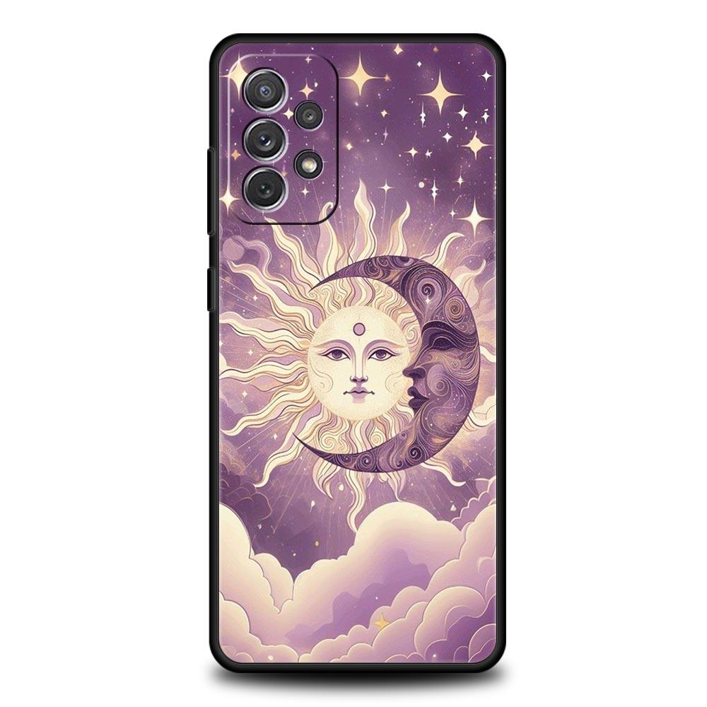 Чехол для телефона Луна Солнце для Samsung Galaxy A17 A07 A55 A35 A25 A15 A05s A33 5G A31 A23 A21s A13 A41 A73 A53 A51 A71 A03s S10