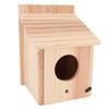 Wooden Bird House Outside Outdoor with Standing Pole for Breeding Pendant Decoration