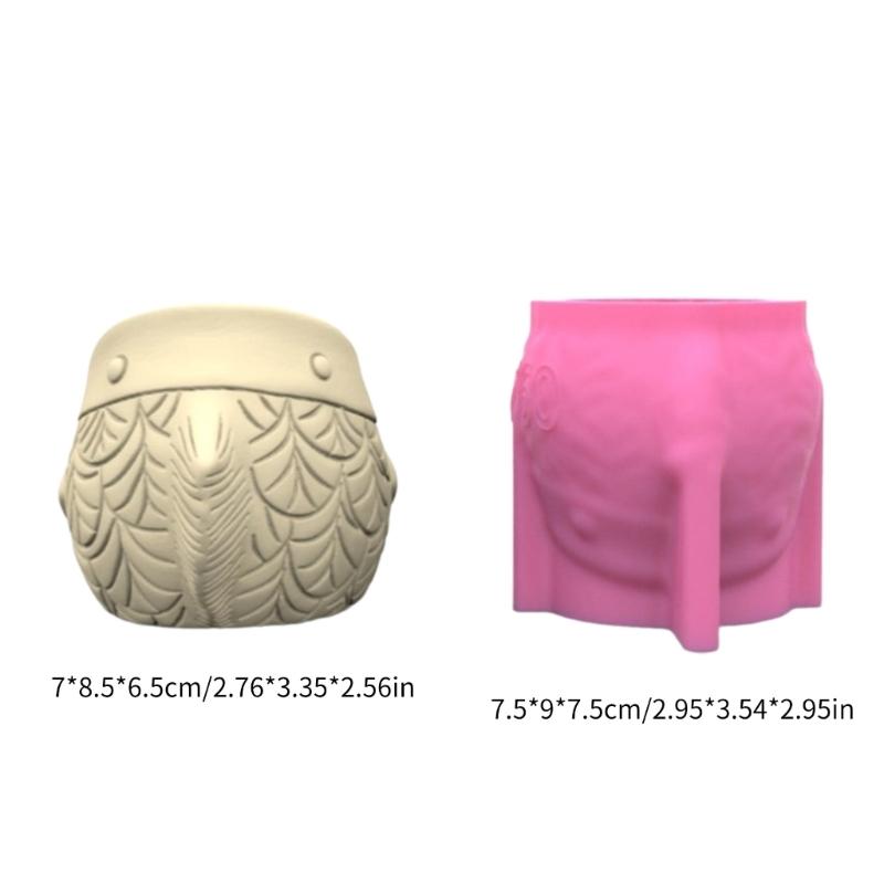 Silicone Vase Molds Flower Jar Mold Fish Shape Unique Flowerpot Molds Succulent Vase Moulds for Hand-Making Craft