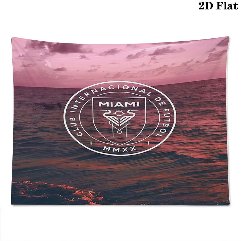 Inter Miami CF Wall Tapestry Aesthetic Wall Hanging Printed Fabric Blanket Decorative Tapestries for Bedroom Living Room Home Decor