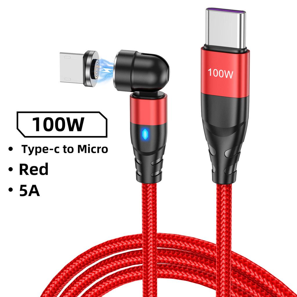 100 Вт USB C - Type C быстрая зарядка магнитный кабель микро магнитный телефонный шнур данных провод для iPhone 15 14 11 Pro Max Samsung