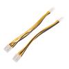 1Pc 4 Pin Male To 8 Pin Female Lead Extension To Cpu Power Converter Cable