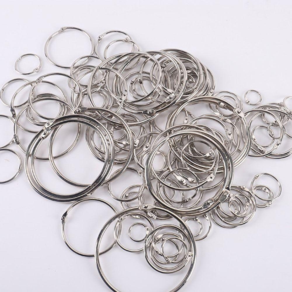 50/100Pcs O Ring Metal Binder Ring Sturdy Paper Binder Ring Loose Leaf Ring  School Office Supplies