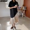 2022 Summer New Fashion Lady Long Dress Elegant Spliced Women Clothing