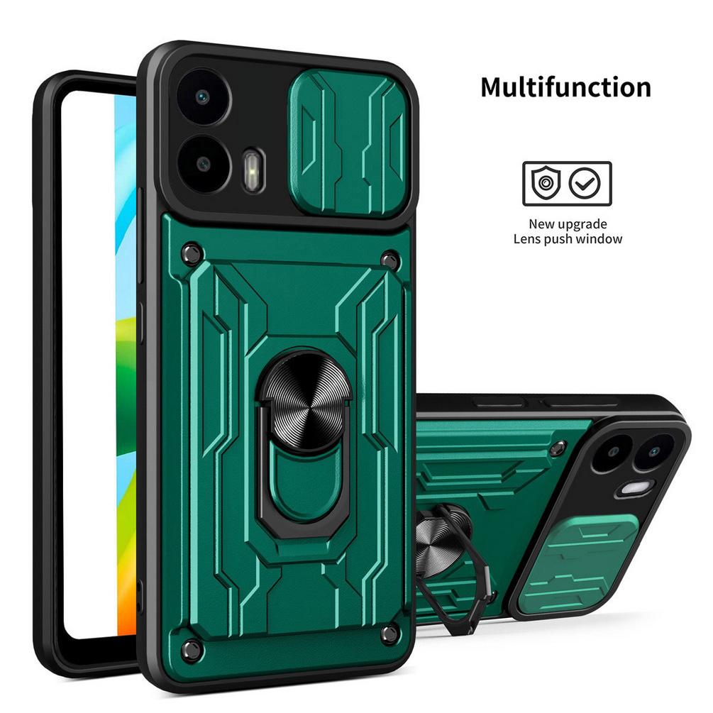 Чехол-книжка с карманом для карт и защитой камеры для Moto G35 G15 G73 E13 G72 G53 G23 G13 G32 G22 G60 G30 G10 Бронированный гибридный чехол с кольцом
